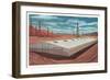 Futuristic Pre-Fab Factory-null-Framed Art Print