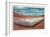 Futuristic Pre-Fab Factory-null-Framed Art Print