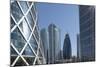 Futuristic Skyscrapers Downtown in Doha, Qatar, Middle East-Angelo Cavalli-Mounted Photographic Print