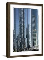 Futuristic Skyscrapers Downtown in Doha, Qatar, Middle East-Angelo Cavalli-Framed Photographic Print