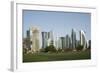 Futuristic Skyscrapers Downtown in Doha, Qatar, Middle East-Angelo Cavalli-Framed Photographic Print