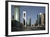 Futuristic Skyscrapers Downtown in Doha, Qatar, Middle East-Angelo Cavalli-Framed Photographic Print