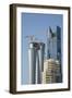 Futuristic Skyscrapers Downtown in Doha, Qatar, Middle East-Angelo Cavalli-Framed Photographic Print