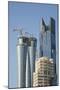 Futuristic Skyscrapers Downtown in Doha, Qatar, Middle East-Angelo Cavalli-Mounted Photographic Print