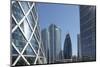 Futuristic Skyscrapers Downtown in Doha, Qatar, Middle East-Angelo Cavalli-Mounted Photographic Print