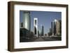 Futuristic Skyscrapers Downtown in Doha, Qatar, Middle East-Angelo Cavalli-Framed Photographic Print