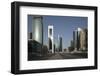 Futuristic Skyscrapers Downtown in Doha, Qatar, Middle East-Angelo Cavalli-Framed Photographic Print