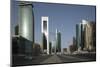 Futuristic Skyscrapers Downtown in Doha, Qatar, Middle East-Angelo Cavalli-Mounted Photographic Print