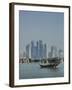 Futuristic Skyscrapers in Doha, Qatar, Middle East-Angelo Cavalli-Framed Photographic Print