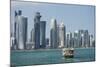 Futuristic Skyscrapers in Doha, Qatar, Middle East-Angelo Cavalli-Mounted Photographic Print