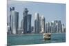 Futuristic Skyscrapers in Doha, Qatar, Middle East-Angelo Cavalli-Mounted Photographic Print