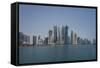 Futuristic Skyscrapers in Doha, Qatar, Middle East-Angelo Cavalli-Framed Stretched Canvas