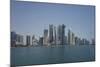 Futuristic Skyscrapers in Doha, Qatar, Middle East-Angelo Cavalli-Mounted Photographic Print