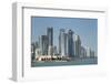 Futuristic Skyscrapers in Doha, Qatar, Middle East-Angelo Cavalli-Framed Photographic Print