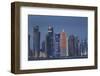 Futuristic Skyscrapers in Doha, Qatar, Middle East-Angelo Cavalli-Framed Photographic Print