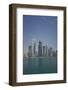 Futuristic Skyscrapers in Doha, Qatar, Middle East-Angelo Cavalli-Framed Photographic Print