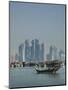 Futuristic Skyscrapers in Doha, Qatar, Middle East-Angelo Cavalli-Mounted Photographic Print