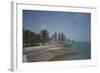 Futuristic Skyscrapers on the Distant Doha Skyline, Qatar, Middle East-Angelo Cavalli-Framed Photographic Print