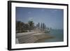 Futuristic Skyscrapers on the Distant Doha Skyline, Qatar, Middle East-Angelo Cavalli-Framed Photographic Print