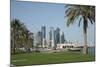 Futuristic Skyscrapers on the Doha Skyline, Qatar, Middle East-Angelo Cavalli-Mounted Photographic Print