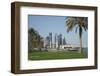 Futuristic Skyscrapers on the Doha Skyline, Qatar, Middle East-Angelo Cavalli-Framed Photographic Print