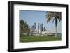 Futuristic Skyscrapers on the Doha Skyline, Qatar, Middle East-Angelo Cavalli-Framed Photographic Print