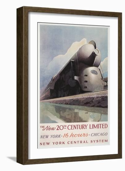 Futuristic Train-null-Framed Art Print
