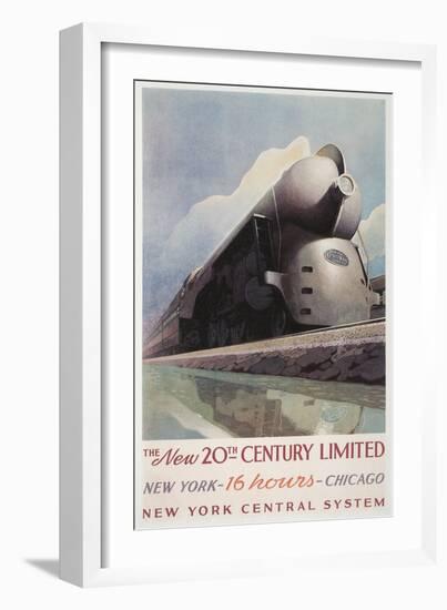 Futuristic Train-null-Framed Art Print