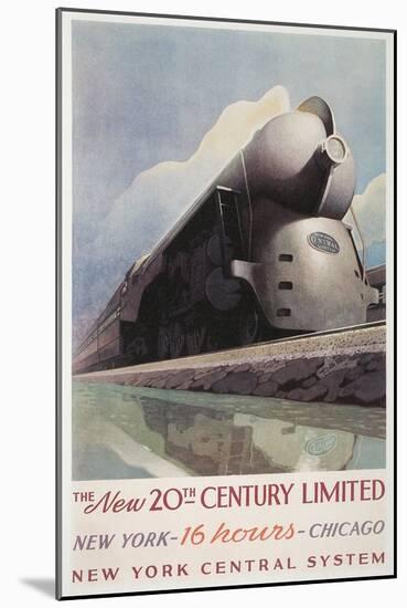 Futuristic Train-null-Mounted Art Print