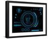 Futuristic User Interface HUD-clusterx-Framed Art Print