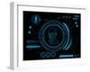 Futuristic User Interface HUD-clusterx-Framed Art Print