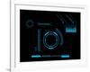 Futuristic User Interface HUD-clusterx-Framed Art Print