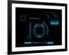 Futuristic User Interface HUD-clusterx-Framed Art Print