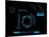 Futuristic User Interface HUD-clusterx-Mounted Art Print