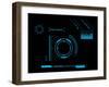 Futuristic User Interface HUD-clusterx-Framed Art Print