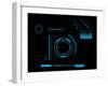 Futuristic User Interface HUD-clusterx-Framed Art Print