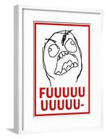 FUUUU- Rage Comic Meme Poster-null-Framed Poster