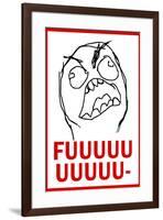FUUUU- Rage Comic Meme Poster-null-Framed Poster
