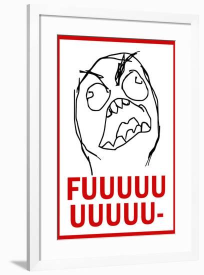 FUUUU- Rage Comic Meme Poster-null-Framed Poster