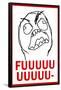 FUUUU- Rage Comic Meme Poster-null-Framed Poster