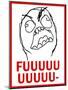 FUUUU- Rage Comic Meme-null-Mounted Poster