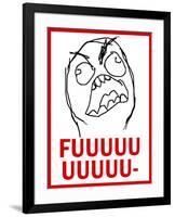 FUUUU- Rage Comic Meme-null-Framed Poster