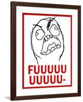 FUUUU- Rage Comic Meme-null-Framed Poster