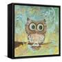 Fuzzy Big Eyes-Delsie Walters-Framed Stretched Canvas