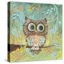 Fuzzy Big Eyes-Delsie Walters-Stretched Canvas