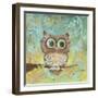 Fuzzy Big Eyes-Delsie Walters-Framed Art Print