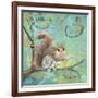 Fuzzy Squirrel-Delsie Walters-Framed Art Print