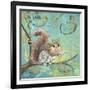 Fuzzy Squirrel-Delsie Walters-Framed Art Print