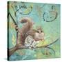 Fuzzy Squirrel-Delsie Walters-Stretched Canvas