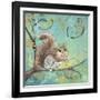 Fuzzy Squirrel-Delsie Walters-Framed Art Print